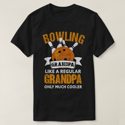 Mannen Bowling Grandpa - Funny Bowler Bowling Gran T-shirt (Design voorkant)