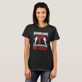 Mannen Bowling pa als een gewone vader, maar koele T-shirt (Voorkant volledig)
