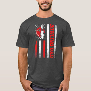 Mannen Bowling Pa American Flag Sport T-shirt
