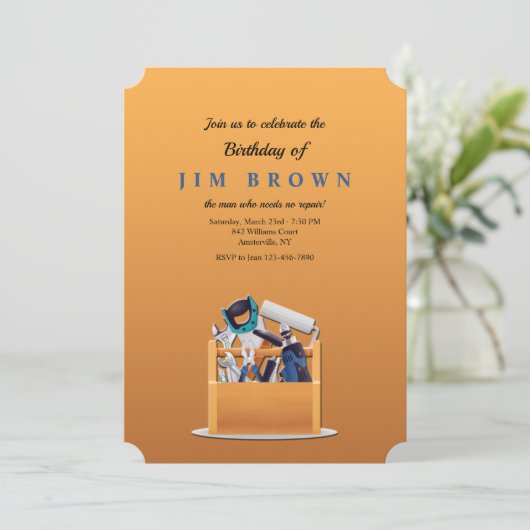 Mannen Box Birthday Kaart (Staand voorkant)