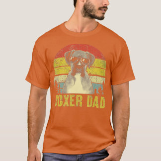 Mannen Boxer Pap Retro Boxer Dog Vader Vader T-shirt
