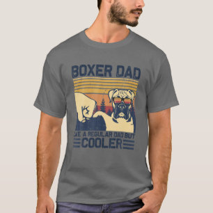 Mannen Boxer vader is een gewone vader, maar koele T-shirt