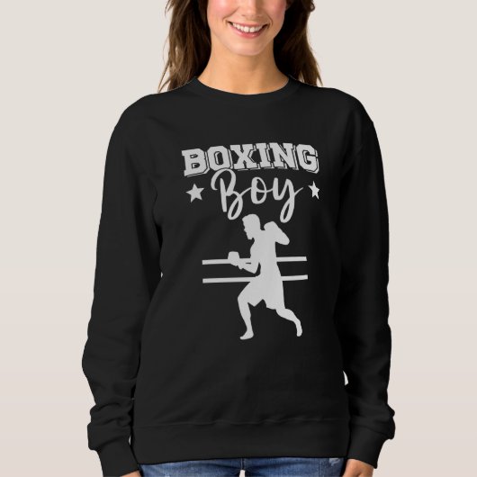 Mannen Boxing Boy Boxer Glove Match Fighter Martit Trui (Voorkant)