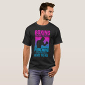 Mannen boxing met martiale wrattenboxing t-shirt (Voorkant volledig)