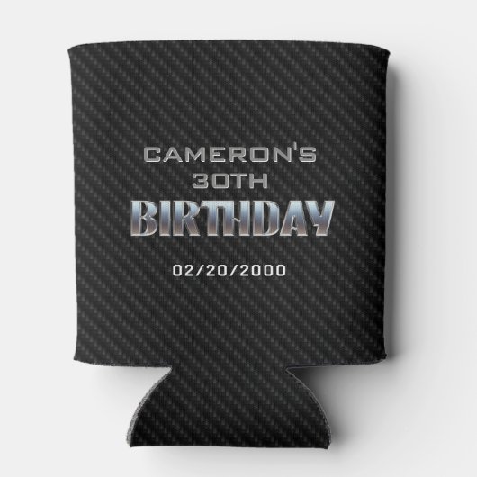 Mannen Boy is jarig Blikjeskoeler (Achterkant)