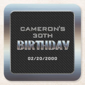 Mannen Boy is jarig Kartonnen Onderzetters (Voorkant)