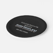 Mannen Boy is jarig Papieren Bordje (Gekanteld)