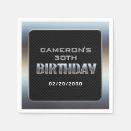 Mannen Boy is jarig Servet