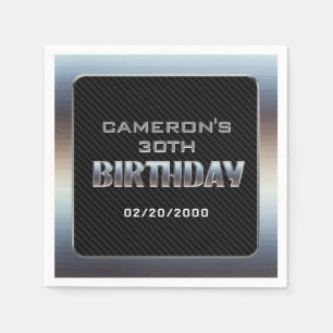 Mannen Boy is jarig Servet