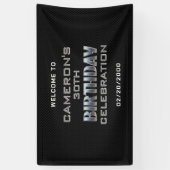 Mannen Boy is jarig Spandoek (Verticaal)