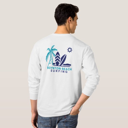 Mannen Boynton Beach Florida T-Shirt (Achterkant volledig)