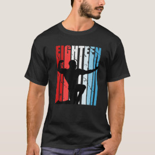 Mannen boys Bodybuilding 18e verjaardag Weightlift T-shirt