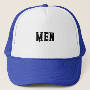 Mannen Boys Nice Cool Handsome Wit en Royal Trucker Pet