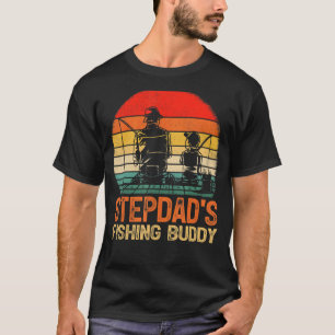 Mannen Boys Stepdad's Geviste Boeddy Vist T-shirt