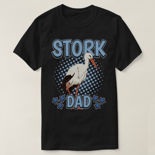 Mannen Boys Stork Dad Bird Quote Vaderdag Storks T-shirt (Design voorkant)