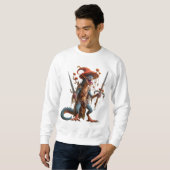 Mannen-boys T-shirt met monster/elf print (Voorkant volledig)