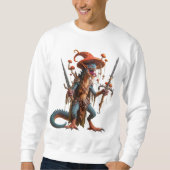 Mannen-boys T-shirt met monster/elf print (Voorkant)