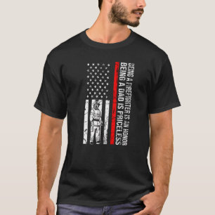 Mannen brandweerman is eerlijk dat pa geen vuurvij t-shirt