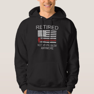 Mannen brandweerman Pensioen Amerikaanse brandweer Hoodie