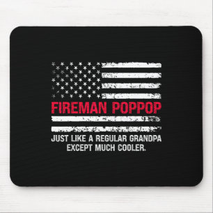 Mannen brandweerman Pop Pop USA Flag Trotse brandw Muismat