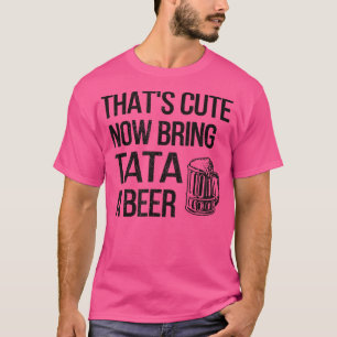 Mannen brengen Tata A Beer Tata Grandpa T-shirt