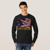 Mannen Brick Mason Bricklayer Masonry Construction T-shirt (Voorkant volledig)