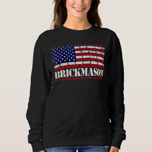 Mannen Brick Mason Bricklayer Masonry Construction Trui (Voorkant)