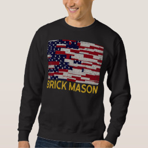 Mannen Brick Mason Bricklayer Masonry Construction Trui
