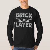 Mannen Bricklayer Brick Mason Masons Masonry Brick T-shirt (Voorkant)