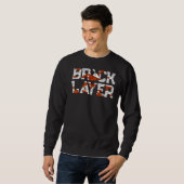Mannen Bricklayer Brick Mason Masons Masonry Brick Trui (Voorkant volledig)