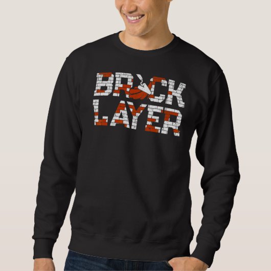 Mannen Bricklayer Brick Mason Masons Masonry Brick Trui (Voorkant)