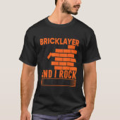 Mannen Bricklayer Mannen Bricklayer Bricklayer Pap T-shirt (Voorkant)