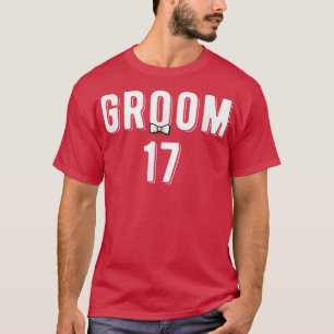 Mannen bride Groom's koppels die op zijn huwelijk  T-shirt
