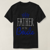 Mannen Bride Groom's vader van de bruiddans T-shirt (Design voorkant)