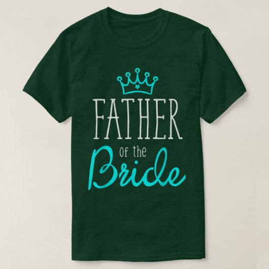 Mannen Bride Groom's vader van de bruiddans T-shirt (Design voorkant)