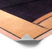 Mannen Bridge in Fukagawa Poster (Hoek)