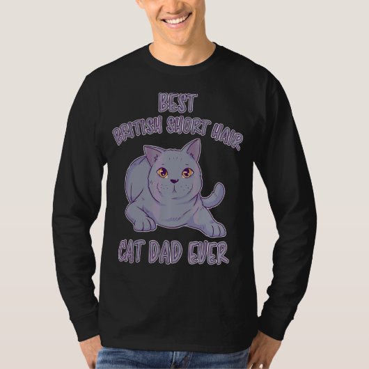 Mannen Britse Short Hair Papa Bkh Cat British Shor T-shirt (Voorkant)