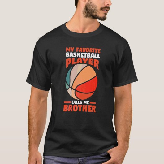 Mannen Broeder Basketball Player T-shirt (Voorkant)