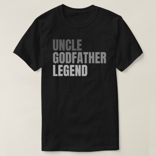 Mannen Broeder oom Godfather Legend  grappig T-shirt (Design voorkant)