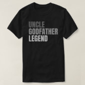 Mannen Broeder oom Godfather Legend  grappig T-shirt (Design voorkant)