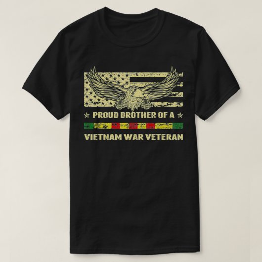 Mannen broeder van een Vietnamese veteraan V T-shirt (Design voorkant)