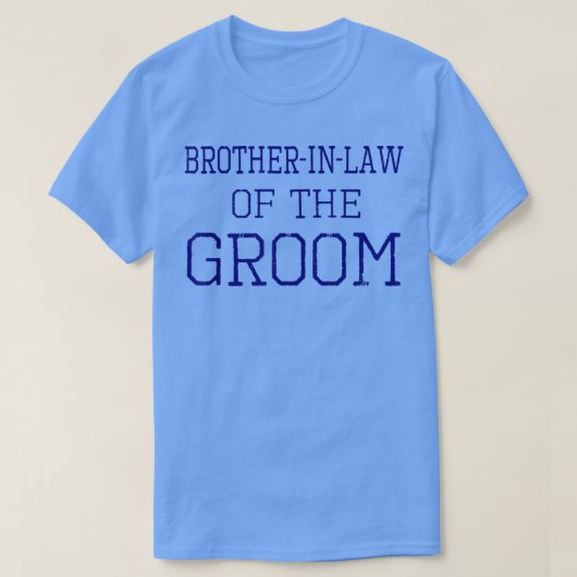 Mannen broederwet van de GroomCoordinating Wedding T-shirt (Design voorkant)