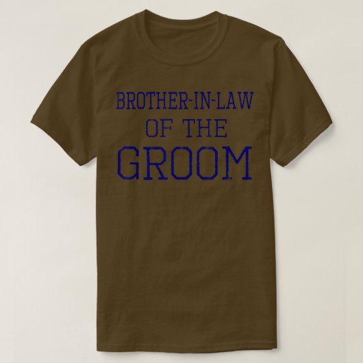 Mannen broederwet van de GroomCoordinating Wedding T-shirt (Design voorkant)