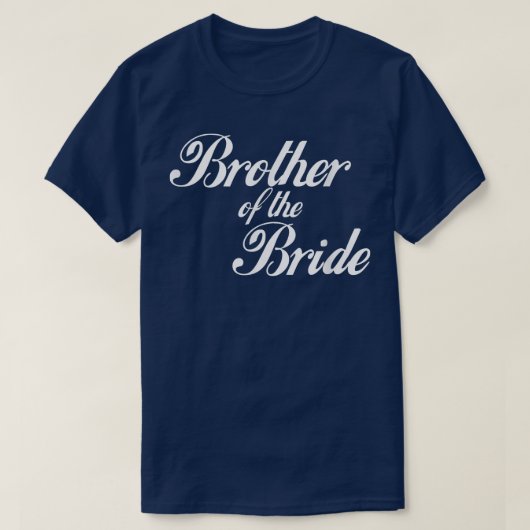 Mannen broer van de bride t-shirt (Design voorkant)