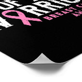 Mannen broer van een waanzinnige borstkankerwaarsc poster (Hoek)