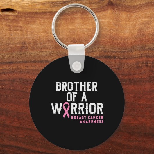 Mannen broer van een waanzinnige borstkankerwaarsc sleutelhanger (Voorkant)