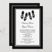 Mannen Brogue Shoes Wedding Invitation Kaart (Voorkant / Achterkant)