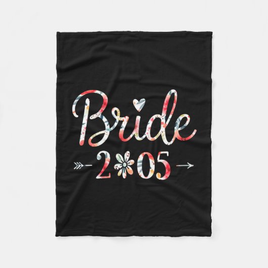 Mannen bruid est 2025 getrouwd trouwen bruidsfeest fleece deken (Voorkant)