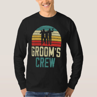 Mannen Bruidegom Crew Bruidegom Team Bruiloft Jach T-shirt