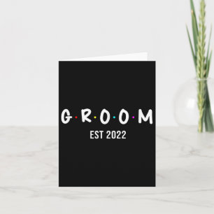 Mannen bruidegom Est 2022, bruiloft Bridal Bachelo Kaart